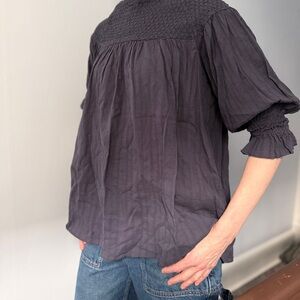 Free People Smocked Top XS